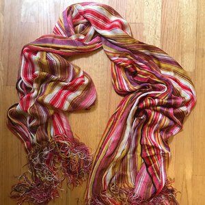 XL Multicolored Woven Scarf